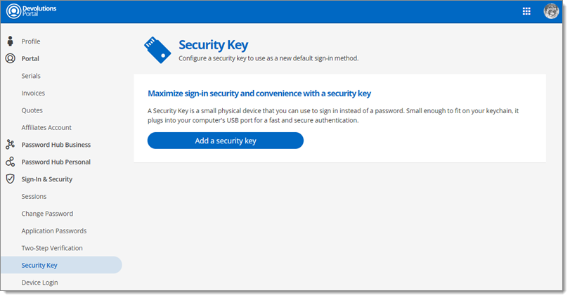 Security Key