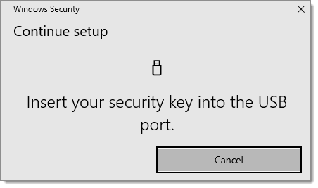 Security Key validation