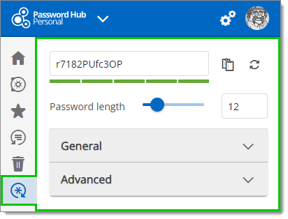 Password Generator Tab
