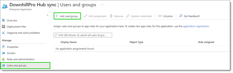 Users and groups – Add user/group