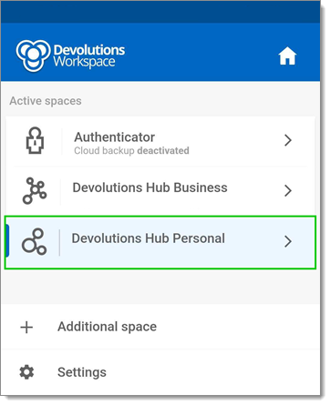 Devolutions Hub Personal