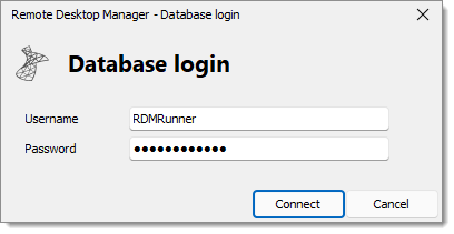 Database login Configuration