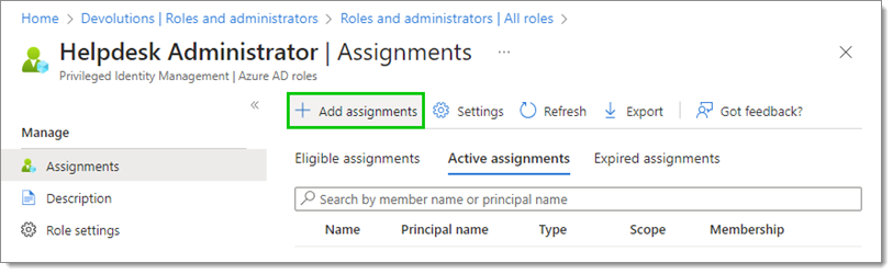 Add assignments