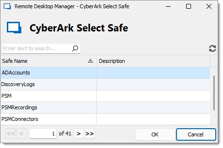 CyberArk Select Safe