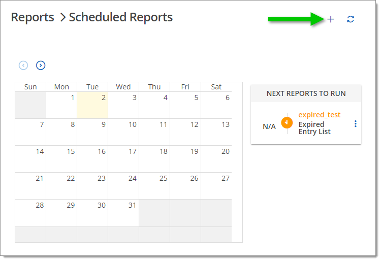 Add a Scheduled Report
