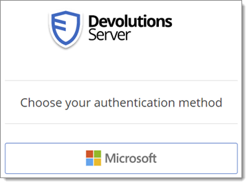 Microsoft authentication method