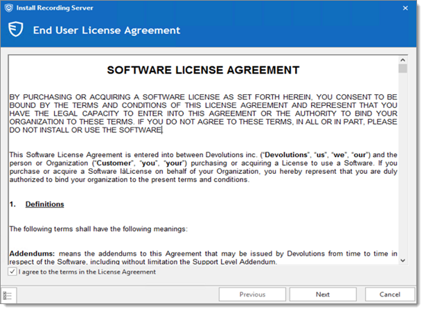 End User License Agreement