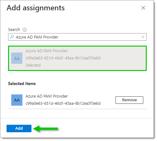 Add assignments