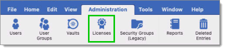 Administration – Licenses