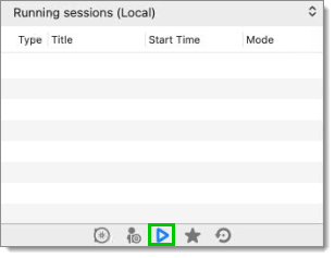 Opened Sessions Tab