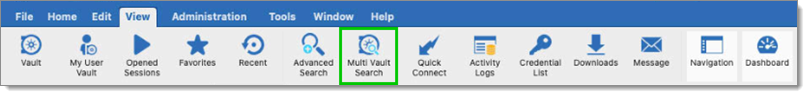 Multi Vault Search Button