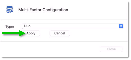 Apply Multi-Factor Configuration