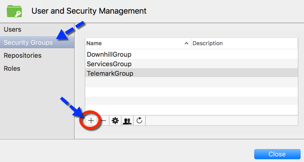 Security Groups – Add