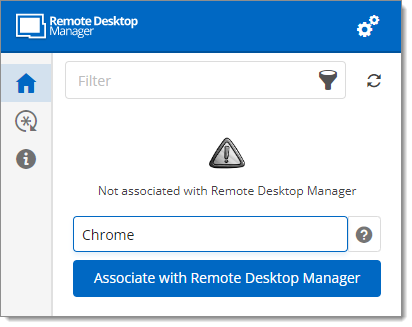 Association with Remote Desktop Manager