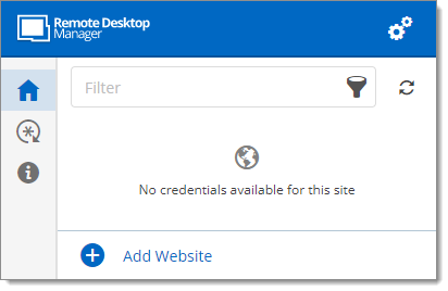 Successful Association of Remote Desktop Manager to the Workspace browser extension