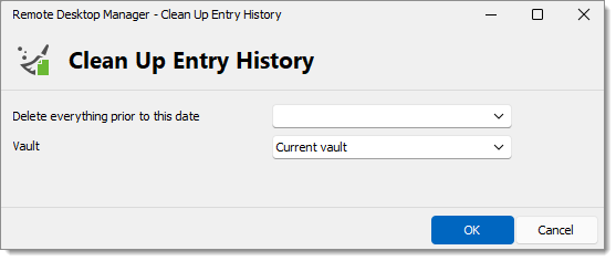 Clean up deleted history
