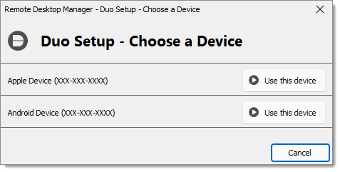 Choose a Device