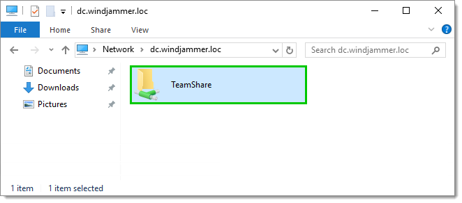 Server Drive – Team Folder