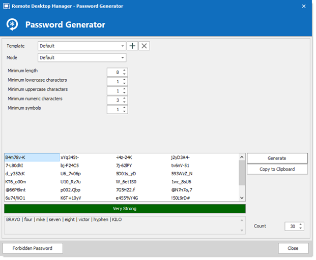 Password Generator - Default