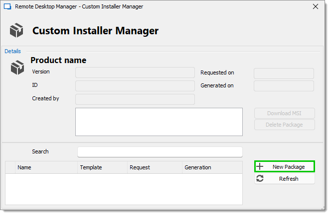 Custom Installer Manager – New Package