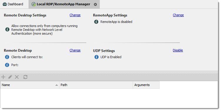 More Tools - Local RDP/RemoteApp Manager