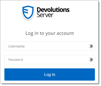 Devolutions Server Login