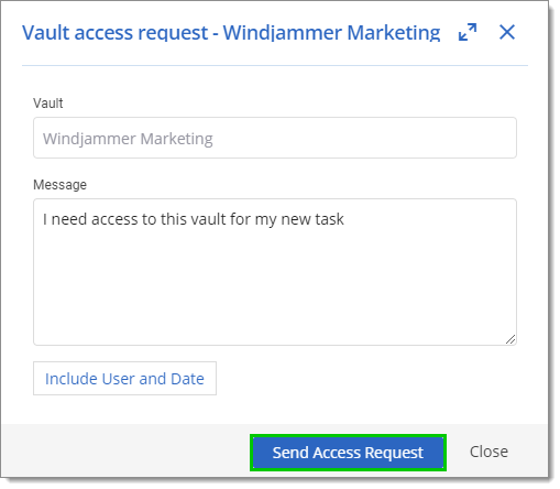Send Access Request