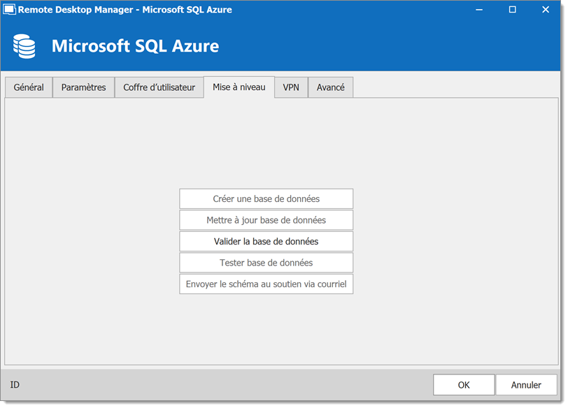 Microsoft Azure SQL - Mise à niveau