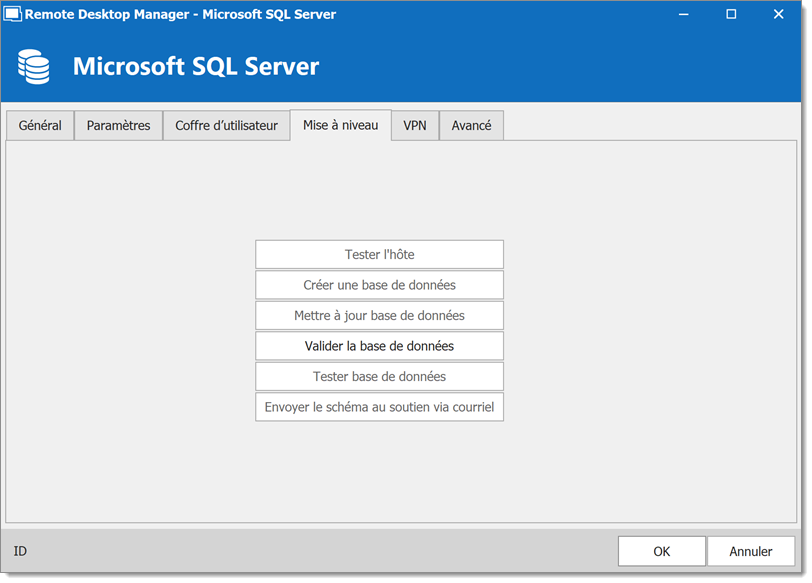 Microsoft SQL Server – Mise à niveau