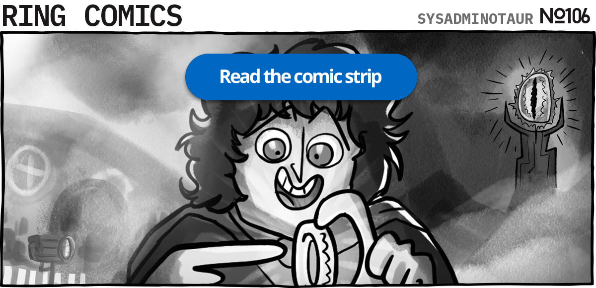 Sysadminotaur #106 - Rings Comics