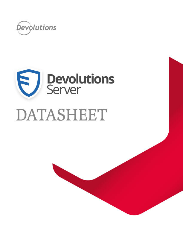 Devolutions Server Datasheet