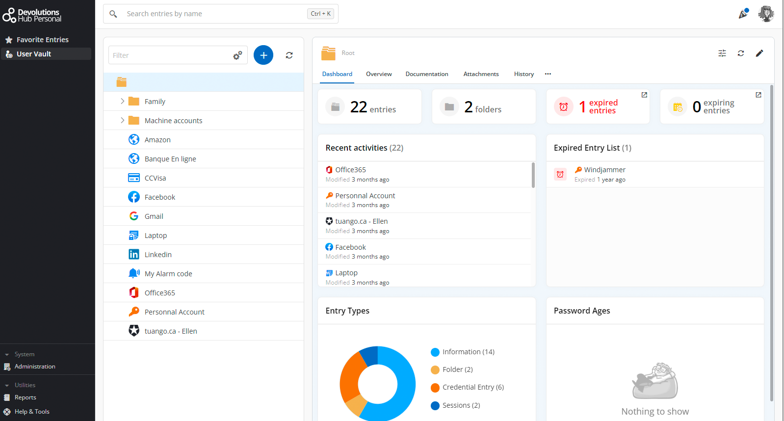 Quickly Organize all your Personal Passwords and Sensitive Data in a Personal Vault - Devolutions Hub Personal