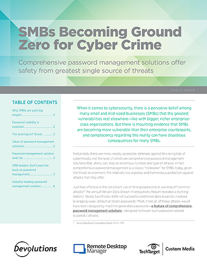 SMBs Becoming Ground Zero for Cyber Crime